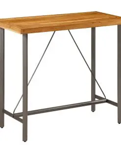 vidaXL Bar Table Solid Reclaimed Teak 120x58x106 cm