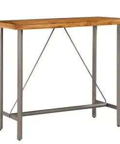 vidaXL Bar Table Solid Reclaimed Teak 120x58x106 cm