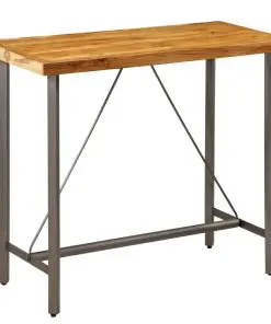 vidaXL Bar Table Solid Reclaimed Teak 120x58x106 cm