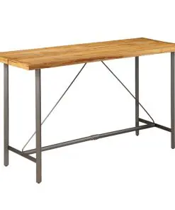 vidaXL Bar Table Solid Reclaimed Teak 180x70x107 cm