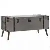 vidaXL Coffee Table MDF and Aluminium 102x51x47.5 cm