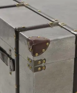 vidaXL Coffee Table MDF and Aluminium 102x51x47.5 cm