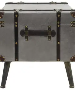 vidaXL Coffee Table MDF and Aluminium 102x51x47.5 cm