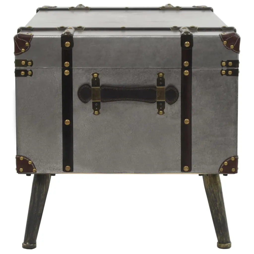 vidaXL Coffee Table MDF and Aluminium 102x51x47.5 cm