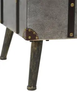 vidaXL Coffee Table MDF and Aluminium 102x51x47.5 cm