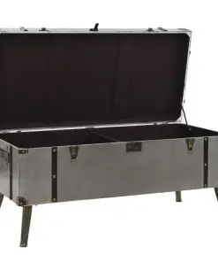 vidaXL Coffee Table MDF and Aluminium 102x51x47.5 cm