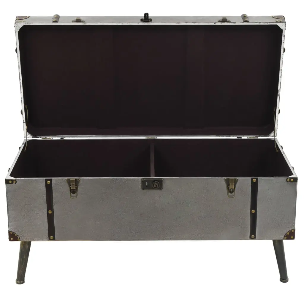 vidaXL Coffee Table MDF and Aluminium 102x51x47.5 cm