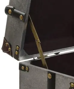 vidaXL Coffee Table MDF and Aluminium 102x51x47.5 cm