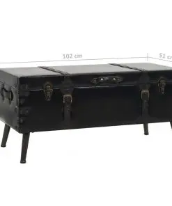 vidaXL Coffee Table MDF and Steel 102x51x48 cm