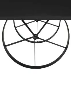 vidaXL Coffee Table MDF and Fir Wood 110x55x43 cm