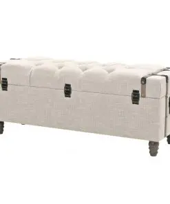 vidaXL Storage Bench Set 3 pcs 112x37x45 cm Solid Wood and Steel