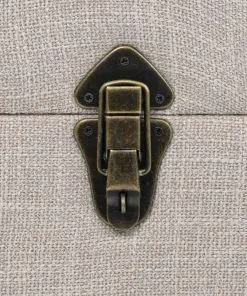 vidaXL Storage Bench Solid Wood and Steel 111x34x37 cm