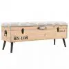 vidaXL Storage Bench 120x40x50cm Solid Wood and MDF vidaXL Storage Bench 120x40x50cm Solid Wood and MDF