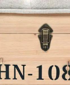 vidaXL Storage Bench 120x40x50cm Solid Wood and MDF