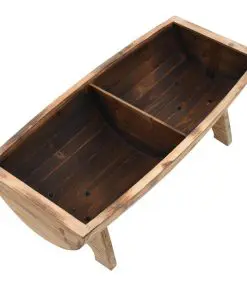 vidaXL Storage Bench 103x51x44 cm Solid Wood and Fabric