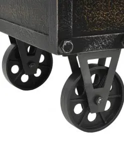 vidaXL Storage Bench 80.5x41x50 cm Solid Wood and Artificial Leather