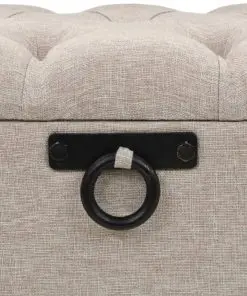 vidaXL Storage Bench with Backrest 121x53x78 cm Fabric