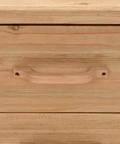 vidaXL Bedside Cabinet Solid Fir Wood 50x35x57 cm