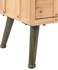 vidaXL Bedside Cabinet Solid Fir Wood 50x35x57 cm