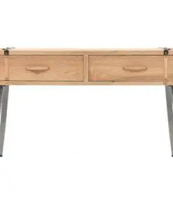 vidaXL Console Table Solid Fir Wood 115×40.5×76 cm