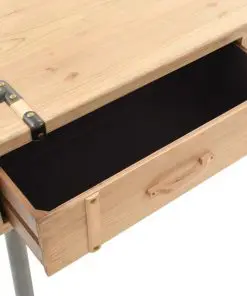 vidaXL Console Table Solid Fir Wood 115×40.5×76 cm