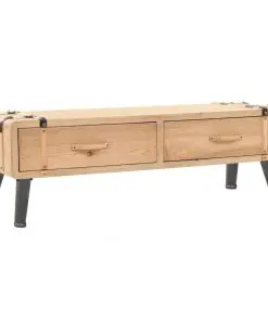 vidaXL TV Cabinet Solid Fir Wood 120x33x35 cm