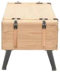 vidaXL TV Cabinet Solid Fir Wood 120x33x35 cm