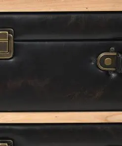 vidaXL Drawer Cabinet Solid Fir Wood 80x36x75 cm