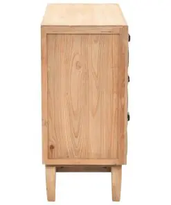 vidaXL Drawer Cabinet Solid Fir Wood 80x36x75 cm