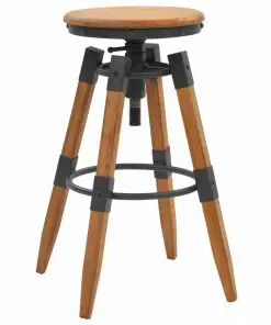 vidaXL Bar Stools 2 pcs Solid Fir Wood