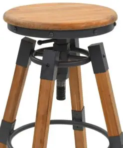vidaXL Bar Stools 2 pcs Solid Fir Wood