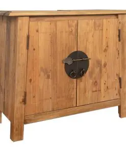 vidaXL Bathroom Vanity Cabinet Solid Recycled Pinewood 70x32x63 cm