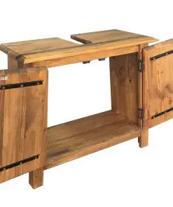 vidaXL Bathroom Vanity Cabinet Solid Recycled Pinewood 70x32x63 cm
