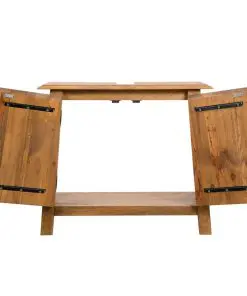 vidaXL Bathroom Vanity Cabinet Solid Recycled Pinewood 70x32x63 cm