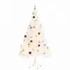 vidaXL Faux Christmas Tree Decorated with Baubles and LEDs 150cm White vidaXL Faux Christmas Tree Decorated with Baubles and LEDs 150cm White