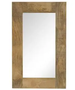 vidaXL Mirror Solid Mango Wood 50×80 cm