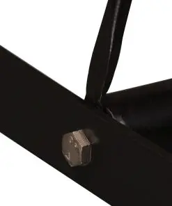 vidaXL 5 Piece Bar Set Solid Acacia Wood and Genuine Leather