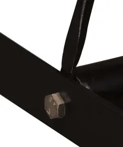 vidaXL 3 Piece Bar Set Solid Reclaimed Wood, Genuine Leather & Canvas