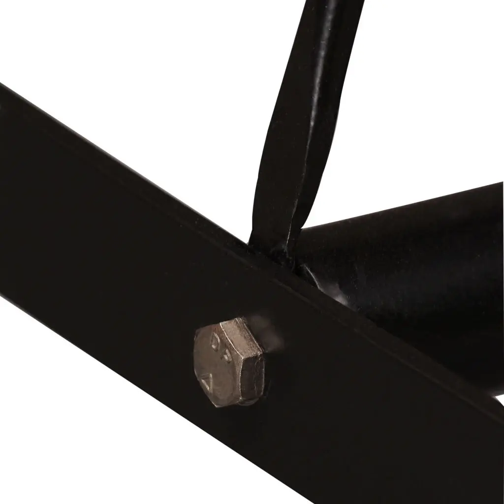 vidaXL 7 Piece Bar Set Solid Reclaimed Wood, Genuine Leather & Canvas