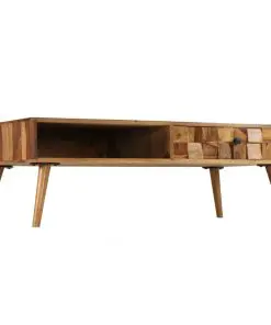 vidaXL Coffee Table Solid Sheesham Wood with Honey Finish 110x50x37 cm