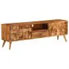 vidaXL TV Cabinet Solid Sheesham Wood with Honey Finish 140x30x40 cm