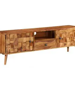 vidaXL TV Cabinet Solid Sheesham Wood with Honey Finish 140x30x40 cm