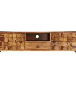vidaXL TV Cabinet Solid Sheesham Wood with Honey Finish 140x30x40 cm
