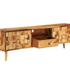 vidaXL TV Cabinet Solid Sheesham Wood with Honey Finish 140x30x40 cm