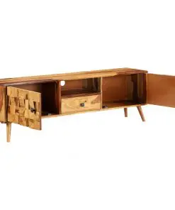 vidaXL TV Cabinet Solid Sheesham Wood with Honey Finish 140x30x40 cm