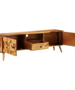 vidaXL TV Cabinet Solid Sheesham Wood with Honey Finish 140x30x40 cm
