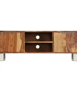 vidaXL TV Cabinet Solid Sheesham Wood with Honey Finish 118x30x40 cm