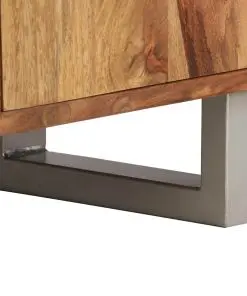 vidaXL TV Cabinet Solid Sheesham Wood with Honey Finish 118x30x40 cm