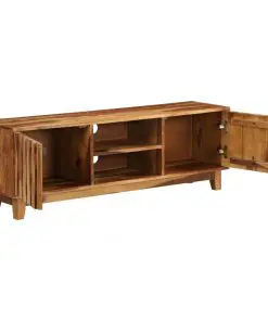 vidaXL TV Cabinet Solid Sheesham Wood 118x30x40 cm