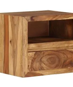 vidaXL Bedside Table Solid Sheesham Wood 40x30x35 cm